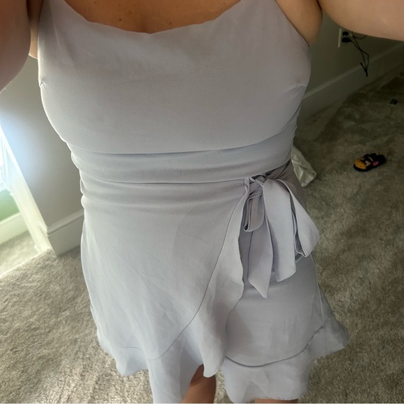 Fika the brand wrap dress with tie- size L light purple/gray - Picture 10 of 10